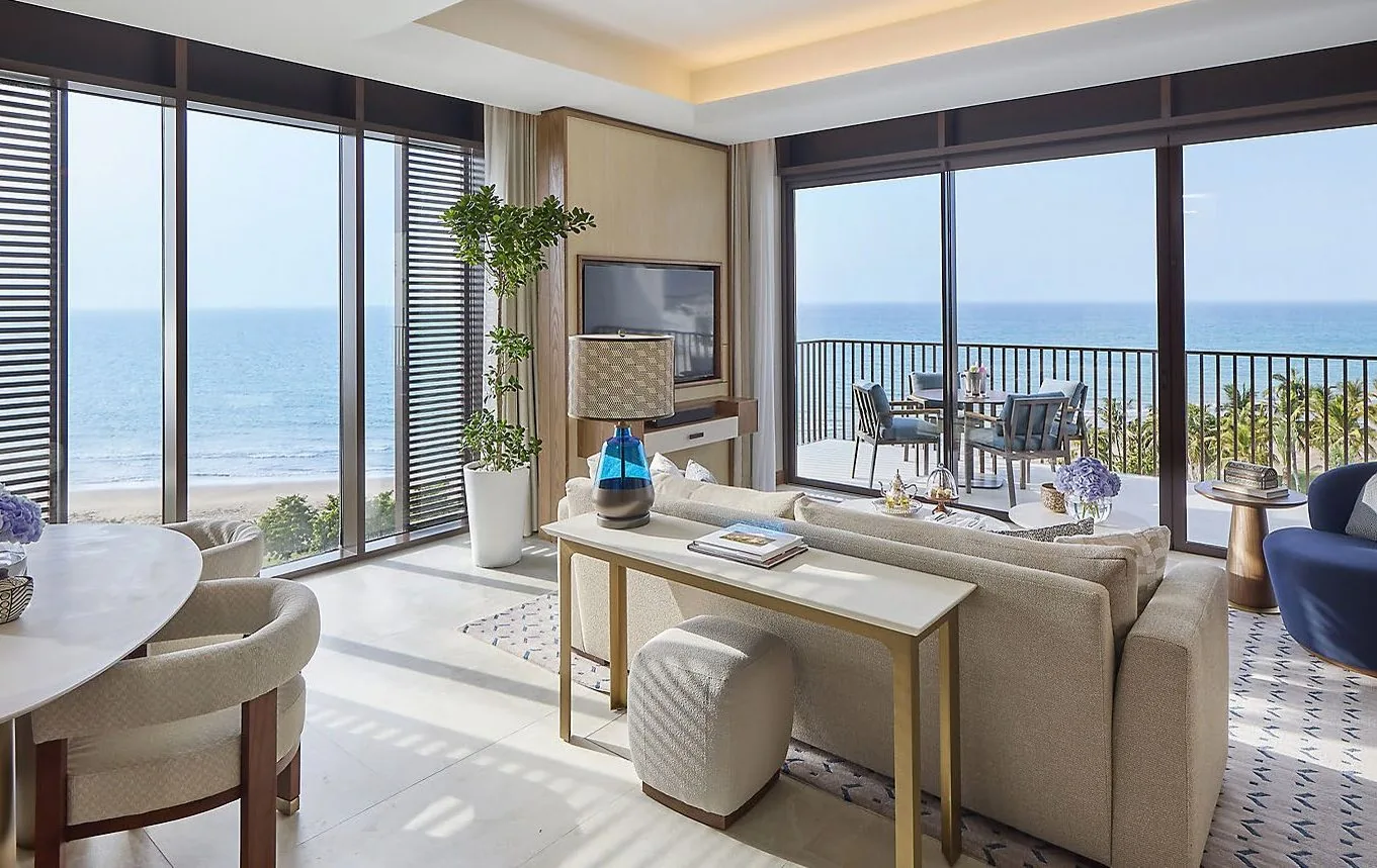 Living room with sea view