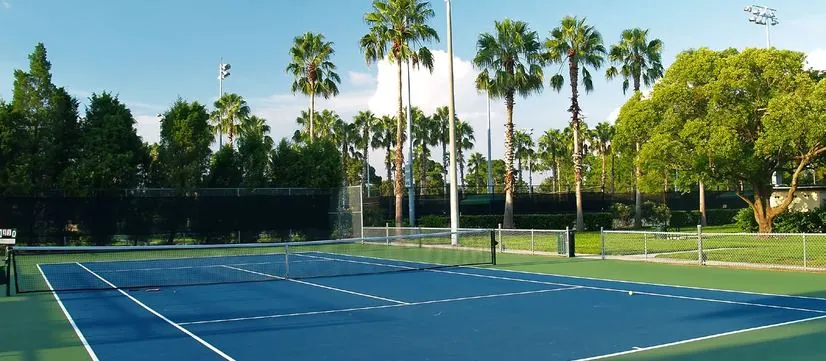 Sports complex with tennis courts